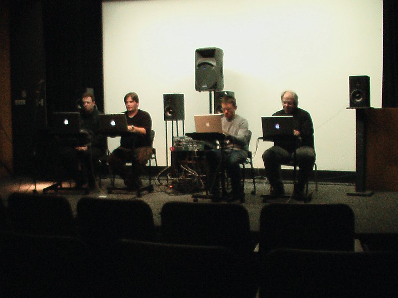 Jason Gregory, Zach Zubow, Shane Hoose, and Larry Fritts performing Patchwork Pants by Zach Zubow on October 31st, 2010.