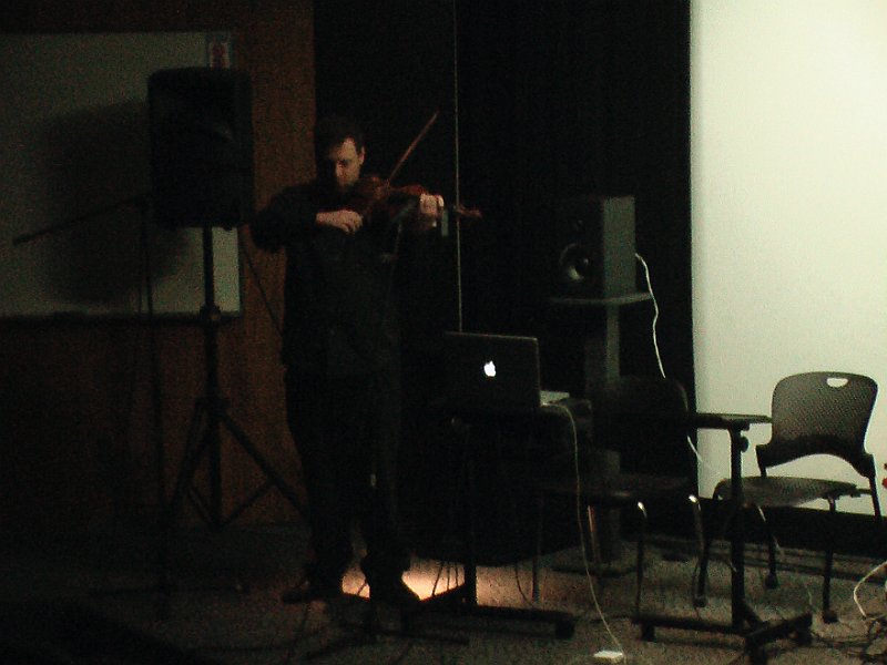 Jason Gregory performing his piece Happy Time on October 31st, 2010