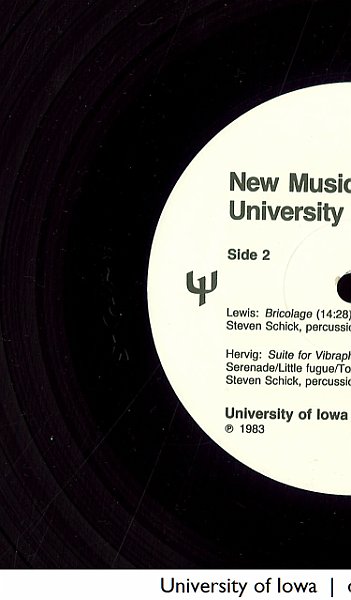 Album of new music from the University of Iowa faculty